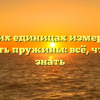 В каких единицах измеряется жесткость пружины: всё, что нужно знать