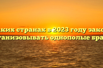 В каких странах в 2023 году законно организовывать однополые браки