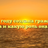 В каком году создана гражданская оборона и какую роль она играет