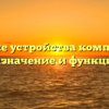 Внешние устройства компьютера: назначение и функции