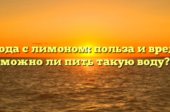 Вода с лимоном: польза и вред, можно ли пить такую воду?