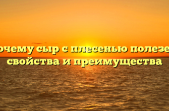 Почему сыр с плесенью полезен: свойства и преимущества