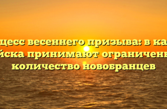 Процесс весеннего призыва: в какие войска принимают ограниченное количество новобранцев