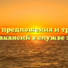 Свежие предложения и трудовые условия вакансий в службе занятости