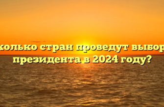 Сколько стран проведут выборы президента в 2024 году?