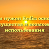 Зачем нужен Redis: основные преимущества и возможности использования