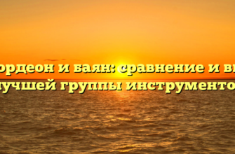 Аккордеон и баян: сравнение и выбор лучшей группы инструментов