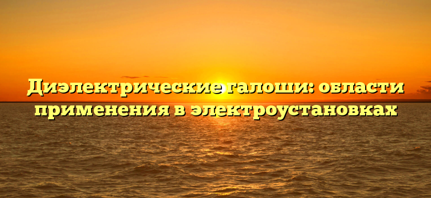 Диэлектрические галоши: области применения в электроустановках
