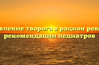Добавление творога в рацион ребенка: рекомендации педиатров