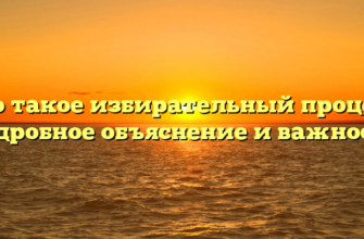 Что такое избирательный процесс: подробное объяснение и важность