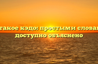 Что такое кэдо: простыми словами и доступно объяснено